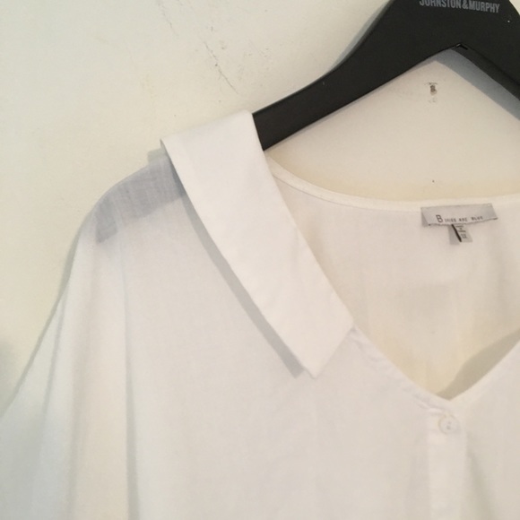 Skies are Blue Oversized Blouse - Picture 4 of 7